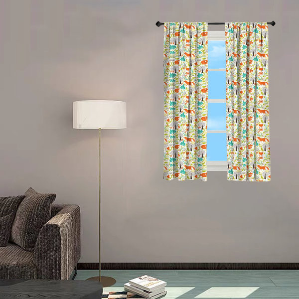 Millwood Pines Trini Microfiber Room Darkening Curtain Pair - Wayfair ...